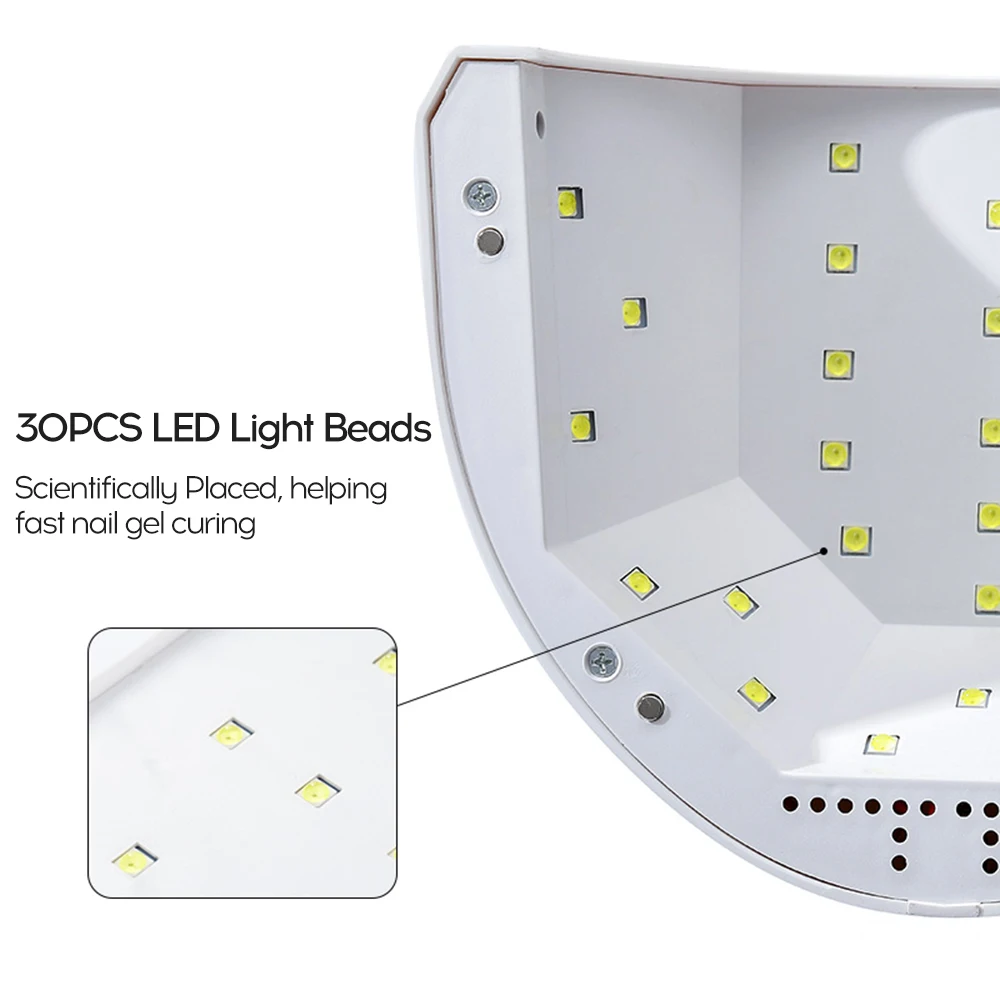 48 Вт УФ лампа цветная 48 Вт SUNONE профессиональный светодиодный УФ-лампа для ногтей 30 шт. светодиодный s для ногтей Гель-лак светодиодный светильник для ногтей Сушилка для ногтей УФ-лампа