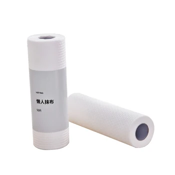 

50Sheet/Roll Disposable Cleaning Paper Towel Non Woven Fabric Kitchen Wiping Rag Cloth
