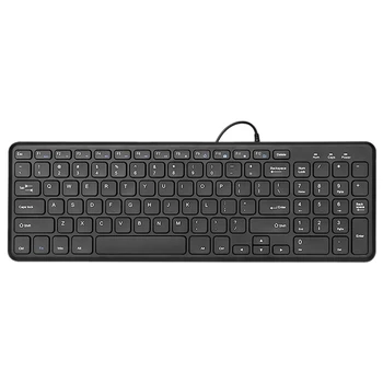 

HOT-B.O.W 96-Key Wired Keyboard, Light and Silent, Plug and Play USB Keyboard
