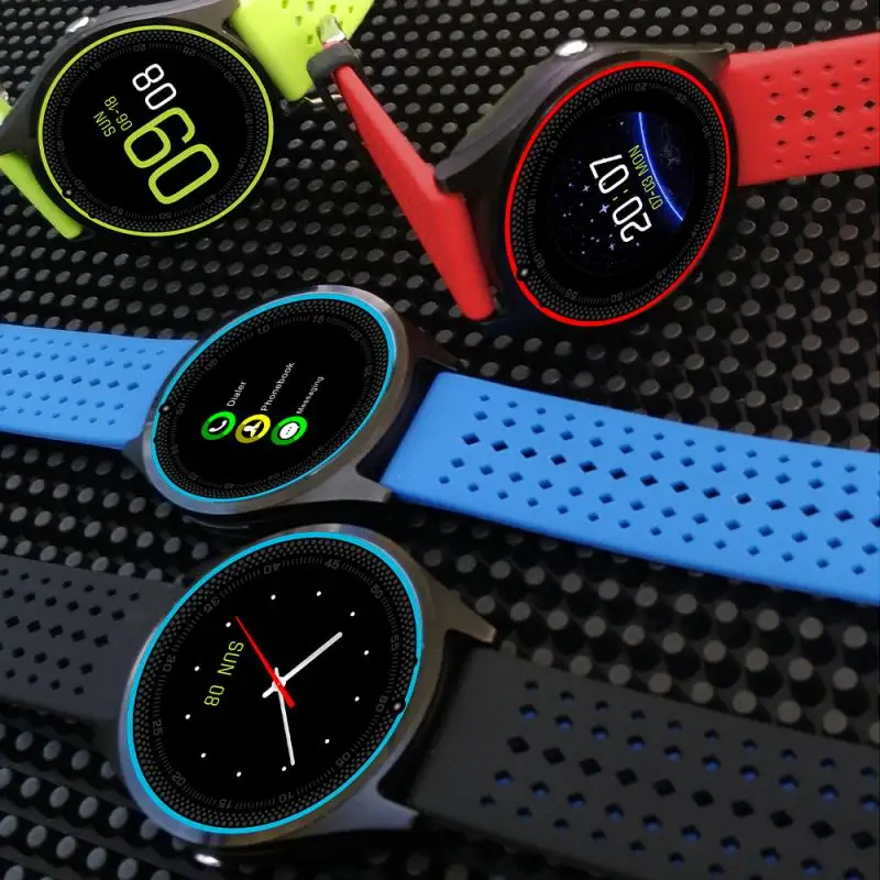 V9 Smart Watch Support Camera Bluetooth Smartwatch SIM Card Wristwatch for Men Women Children Wearable Devices Sport watch