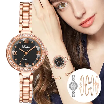 

Ladies Elegant Wrist Watches Women Bracelet Rhinestones Analog Quartz Watch Women's Crystal Small Dial Watch Reloj Mujer J7