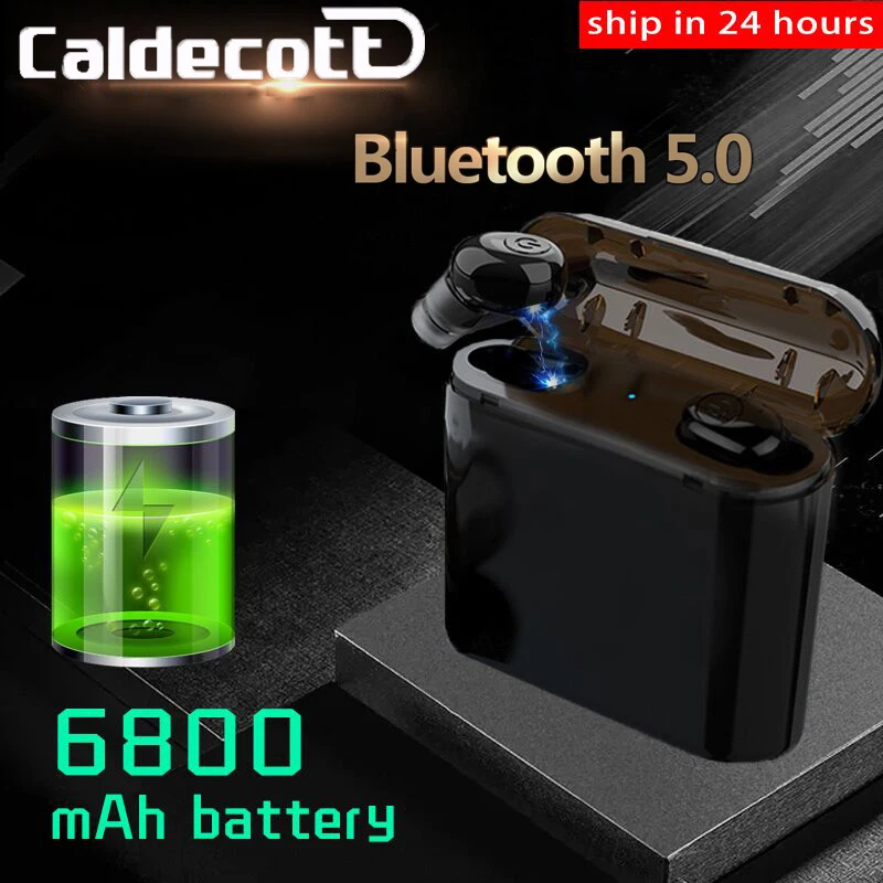 Newest TWS Wireless Earphones Headphones Bluetooth 5.0 Earbuds as Power Bank Sport Headset Noise Cancel Earphone Headphone