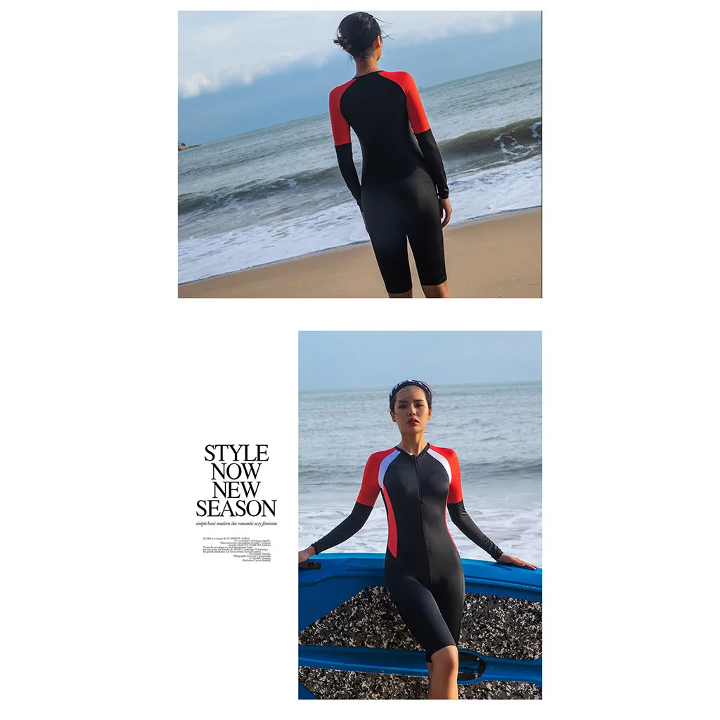 Купальник женский для серфинга Swiming женский короткий костюм для дайвинга неопреновый на молнии короткий гидрокостюм костюм для подводного плавания купальный костюм женский# F