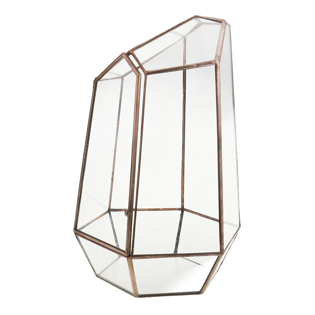 Geometric Fern Moss Succulent Glass Terrarium Plant Pot Box for Christmas Decor