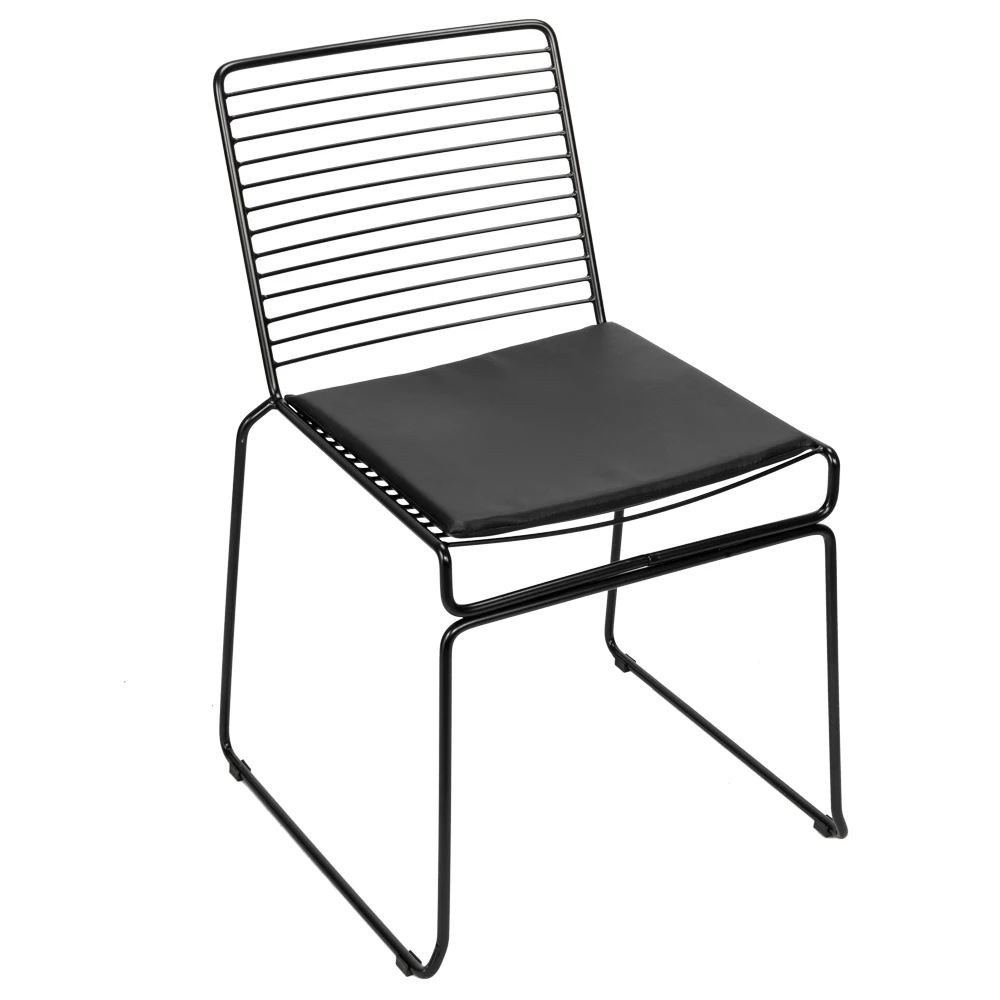 

2pcs Nordic Style Wire Dining Chair Simple Hollow Wire Chair Metal Coffee Restruant Lounge Chair Home Decoration 49*49*77cm