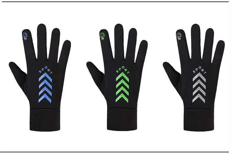 Winter Men's Gloves Touchscreen Non-Slip Outdoor Skin-Friendly Cycling Waterproof Camping Sports Soft Warm Male Run Gloves