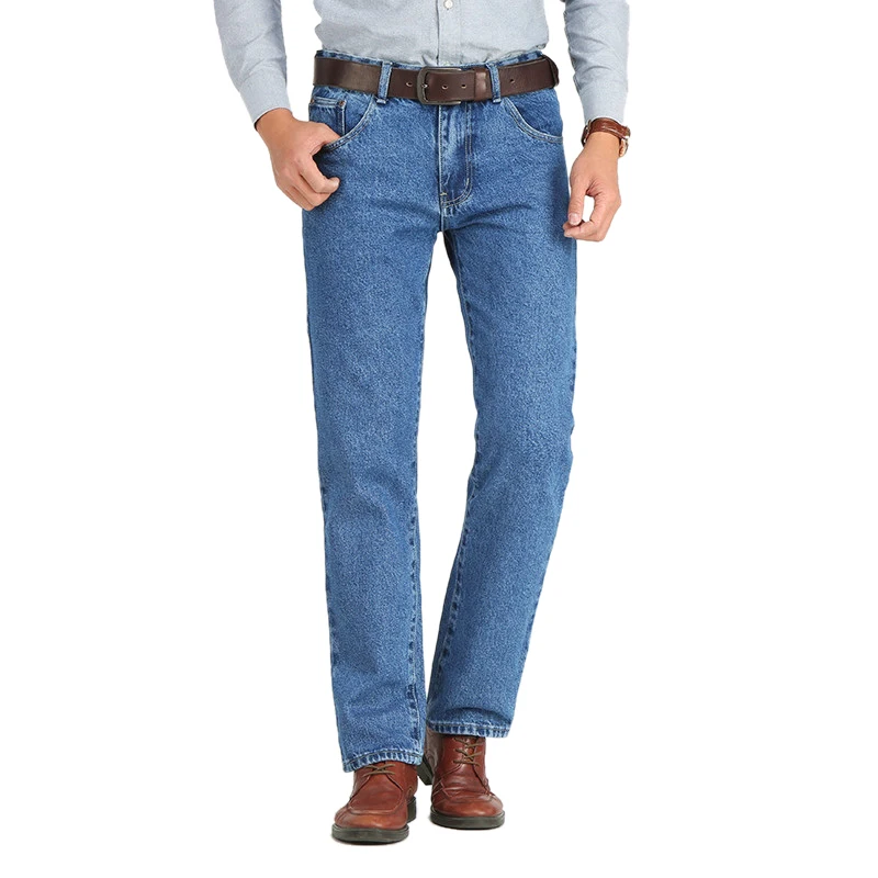 Men Business Jeans Classic Spring Autumn Male Skinny Straight Stretch Brand Denim Pants Summer Overalls Slim Fit Trousers 2019