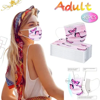 

Adult Unisex Air Purifying Face Mask Dust Proof Mascarillas Disposable Face Mask Industrial 3Ply Ear Loop Mouth Mask 30/40PCS