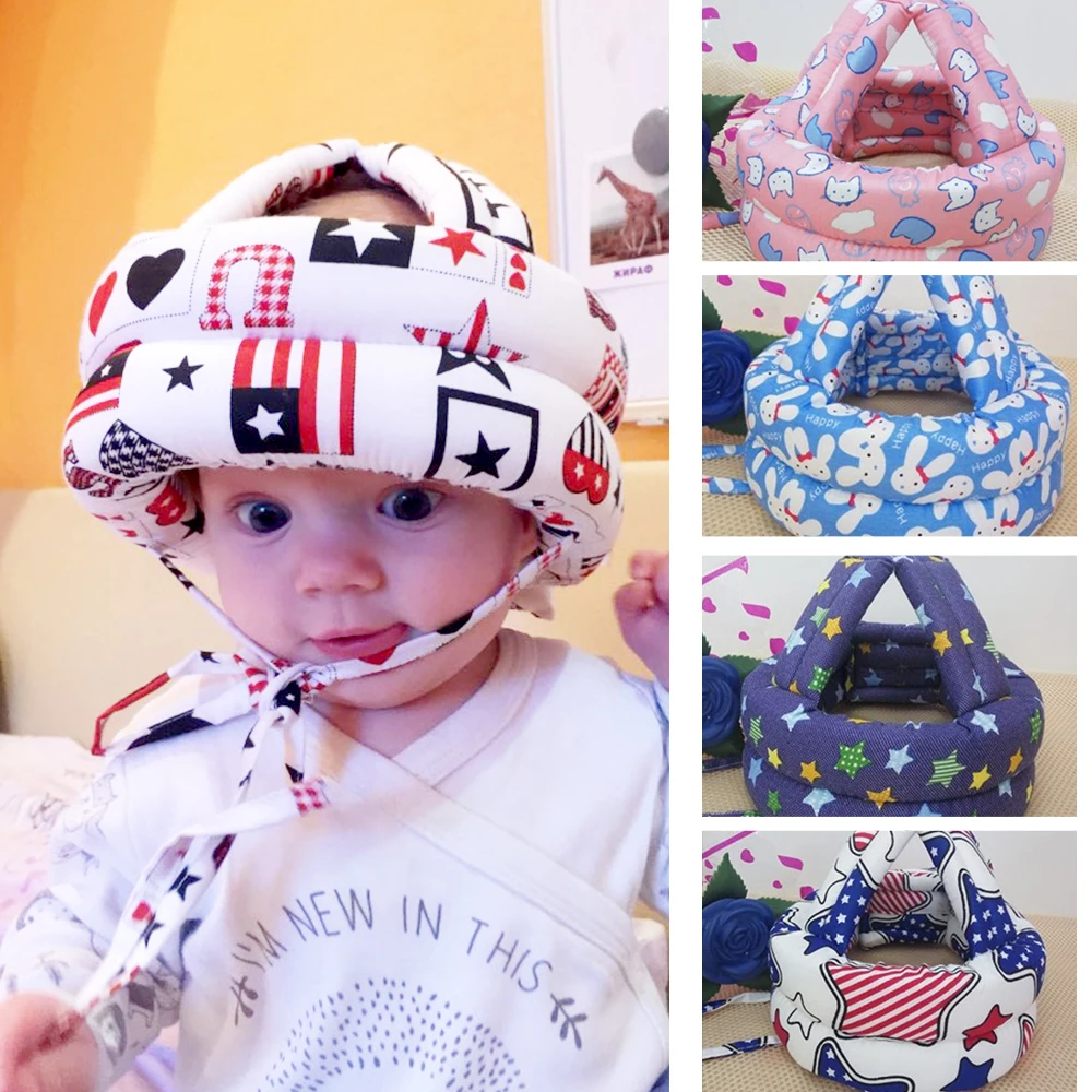 

Baby Cap Toddler Anti-collision Protective Hat Baby Safety Helmet Soft Comfortable Head Adjustable Security Protection Helmet