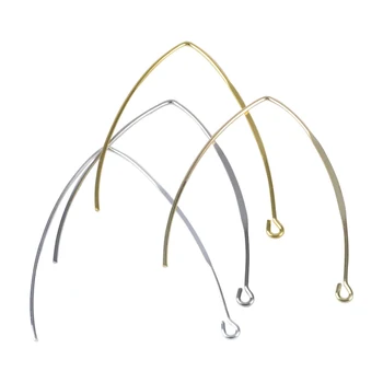 

20Pcs/Lot 42.5mm V Shape Earrings Wire Diy Accessories French Earring Hooks Settings Base For Jewelry Making