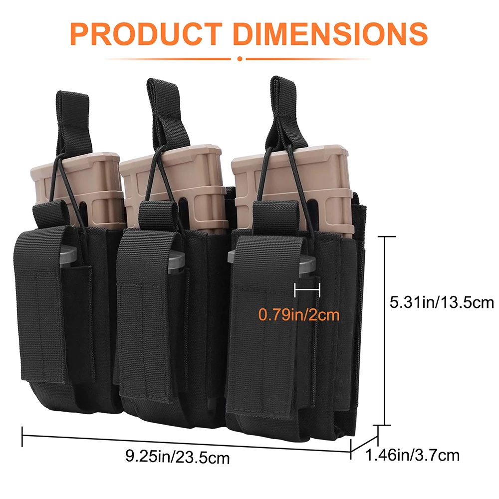 1000D Tactical Double/Triple Mag Pouch Molle Open-Top Triple Magazine Pouch Rifle Carrier Holster for M4 M14 M16 AK magazine pouch ammo pouch molle pouch