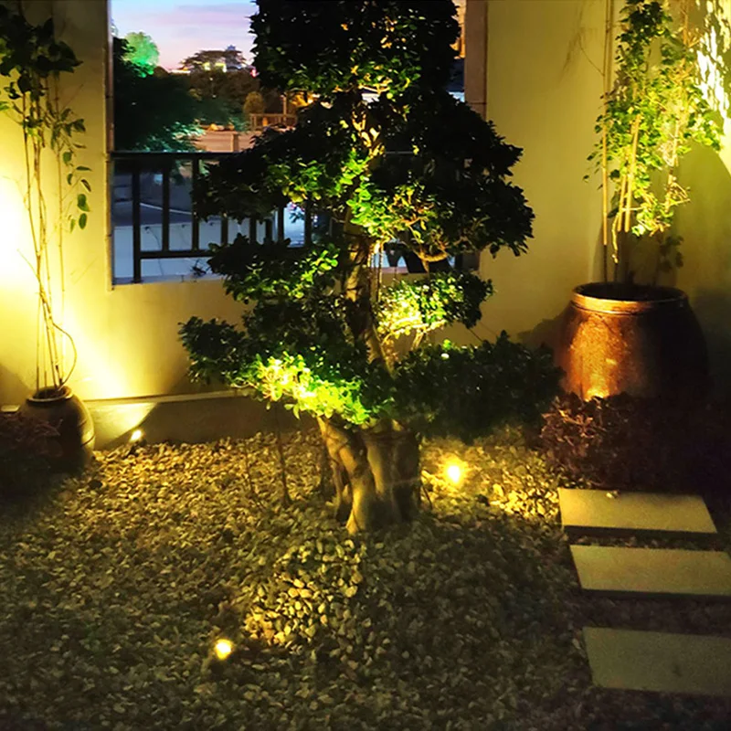 LED Pin Lawn Light One to Six Courtyard Lights One Dragging Four Spotlight LED Floodlight Dragging Four Grass Ground Lamp