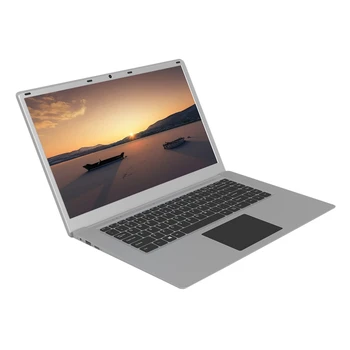 

Laptop 15.6 Inch 4G RAM 64GB SSD Portable Ultra-Thin Laptop HD Quad Core Notebook EU Plug