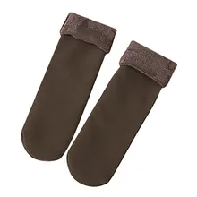 Женские носки осень зима бархат утолщение повседневные носки-тапочки сплошной уличная одежда счастливые носки женские милые носки для девочек кофе