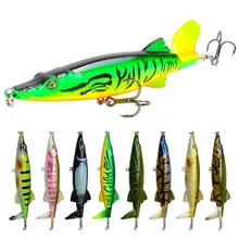 1PCS New Propeller Tractor Wave Climbing Floating Water Pencil Lure Fishing Lure 13cm/16g, Bionic Fake Lure, Wobbler, Wholesale