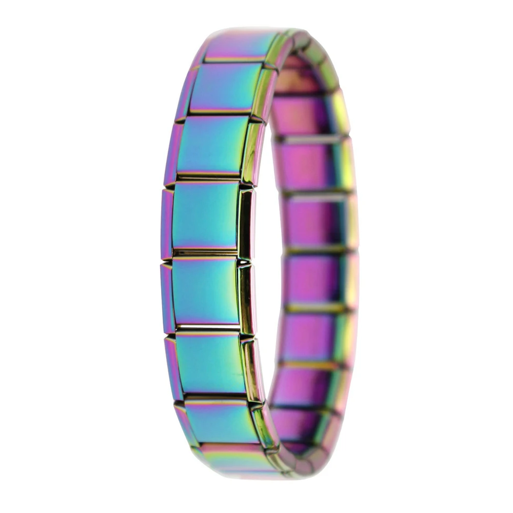 Color Bracelet Hapiship, новинка, мужская мода,, Маргаритка, китайский характер, шарм, подходит для 13 мм, браслет, серебро, нержавеющая сталь, изготовление ювелирных изделий, DJ172 - Окраска металла: Color Bracelet