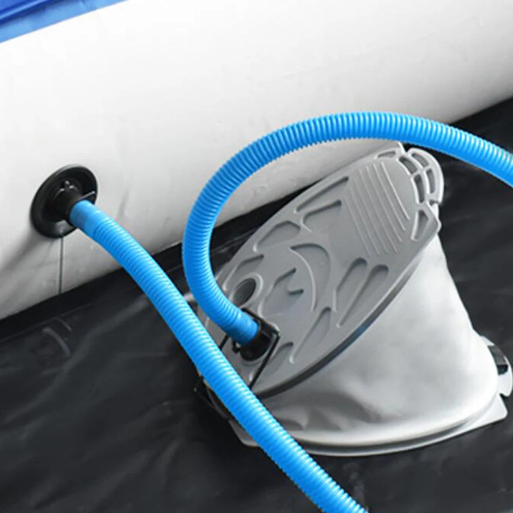 

Performance Foot Pump for Camping Air Mattress Bed Pad Mat Inflatable Boat SUP Paddle Boards and so on