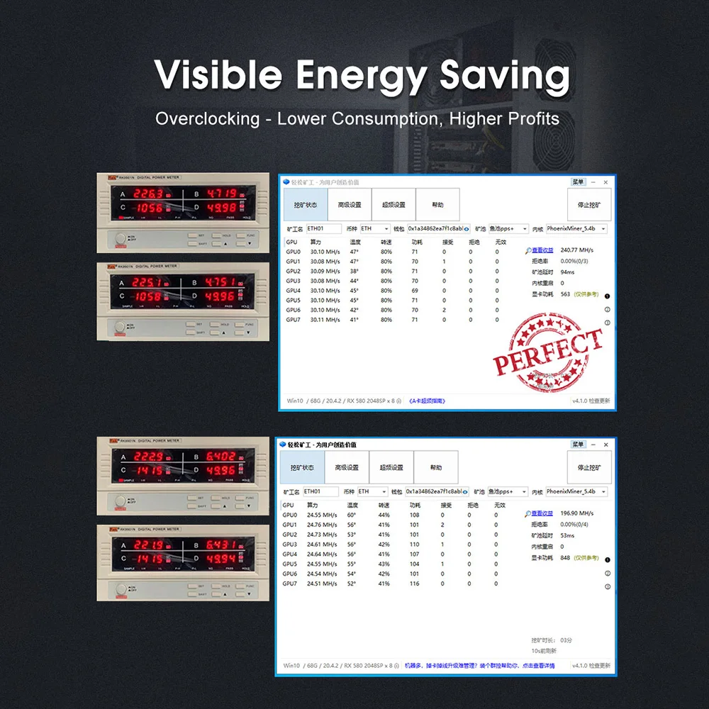 BTC-37 Miner motherboard set of 8 video card slots DDR3 memory onboard VGA interface low power consumption