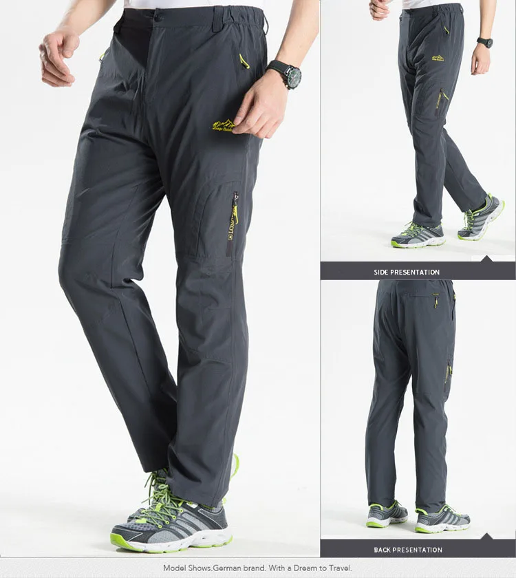 NUONEKO Mens Hiking Pants Tourism Camping Quick-Dry Summer Outdoor Sport Tactical Waterproof Wear-Resistant Cargo Trousers PNT02 NUONEKO Mens Hiking Pants Tourism Camping Quick-Dry Summer Outdoor Sport Tactical Waterproof Wear-Resistant Cargo Trousers PNT02