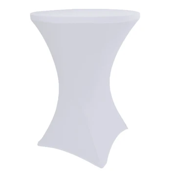 

80cm Stretch Round Tablecloths Cocktail Table Cover Spandex Bar Table Cloth Hotel Wedding Party Table Cover