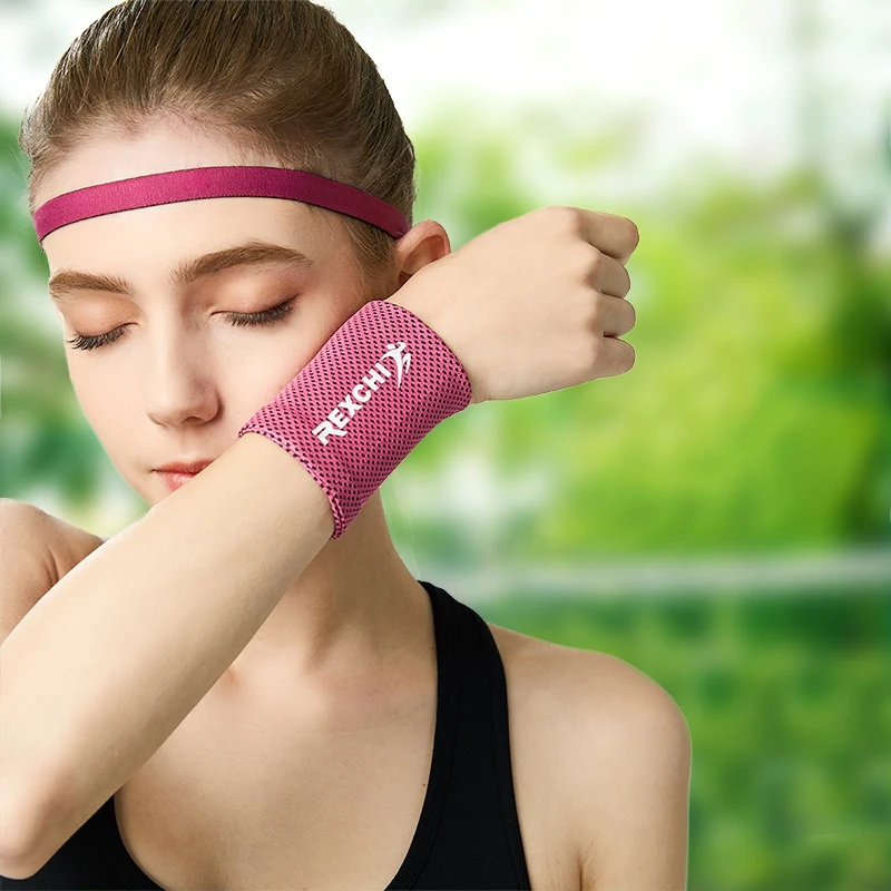 Напульсник дышащий ледяной Sweatband для спортзала, йоги, волейбола, ручной пот, охлаждающий Теннисный браслет на запястье, спортивный дроппин