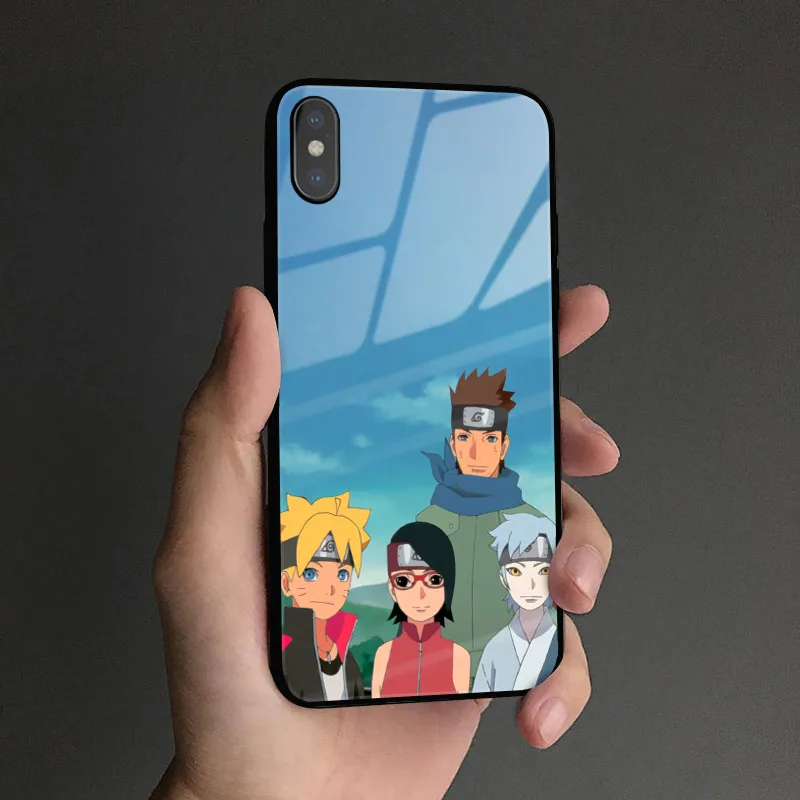 AE 46 Boruto Naruto старый команда 7 Coque стекло Мягкий силиконовый чехол для телефона чехол для iPhone 6 6s 7 8 Plus X XR XS 11 Pro max - Цвет: AE 46