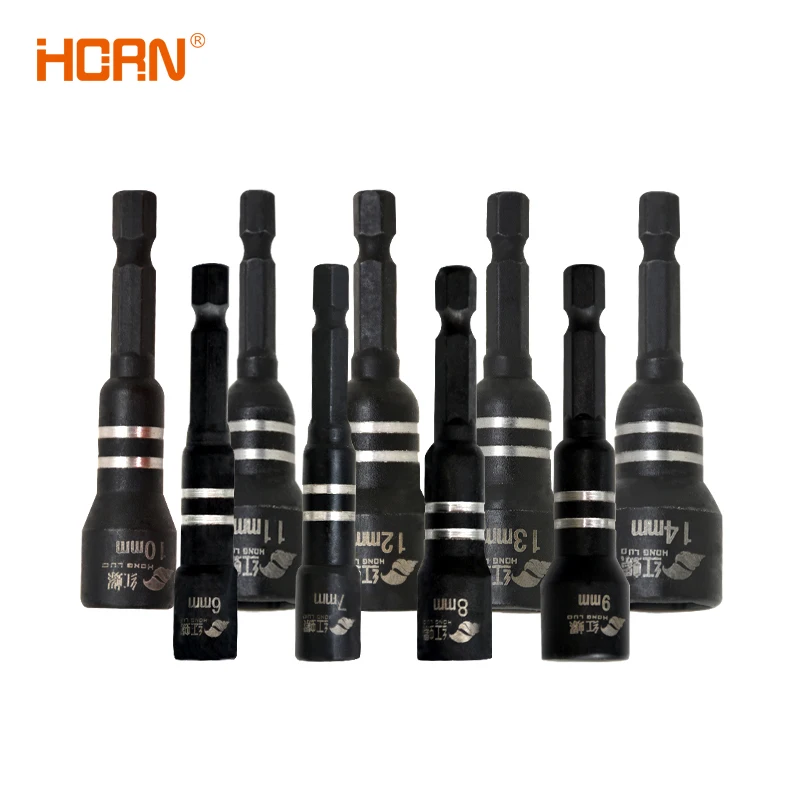 3/4/6/9pcs 16 진수 자기 소켓 렌치 소켓 전기 드릴 도구 액세서리 자동 수리 도구 충격 확장 및 소켓 어댑터