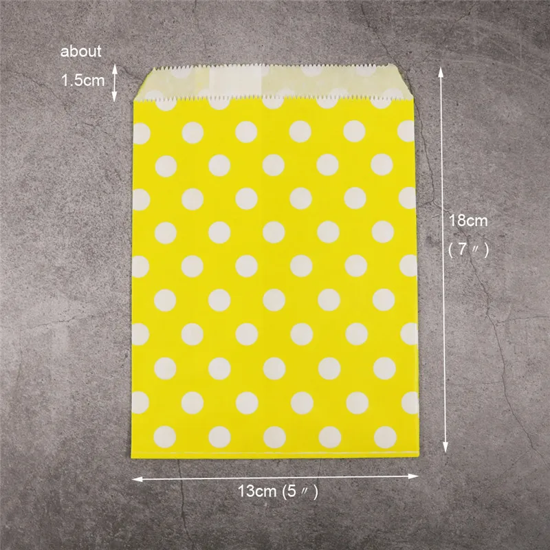 yellow white dots 25 шт. в ретро-стиле с надписью «спасибо» Бумага конверт милый в белый горошек для девочек, приглашение на празднование свадьбы подарок канцелярский конверт 13x18 см - Цвет: yellow white dots
