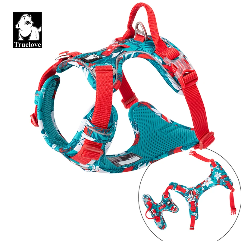 Truelove Pet Explosionproof Dog Harness Camouflage Reflective Nylon