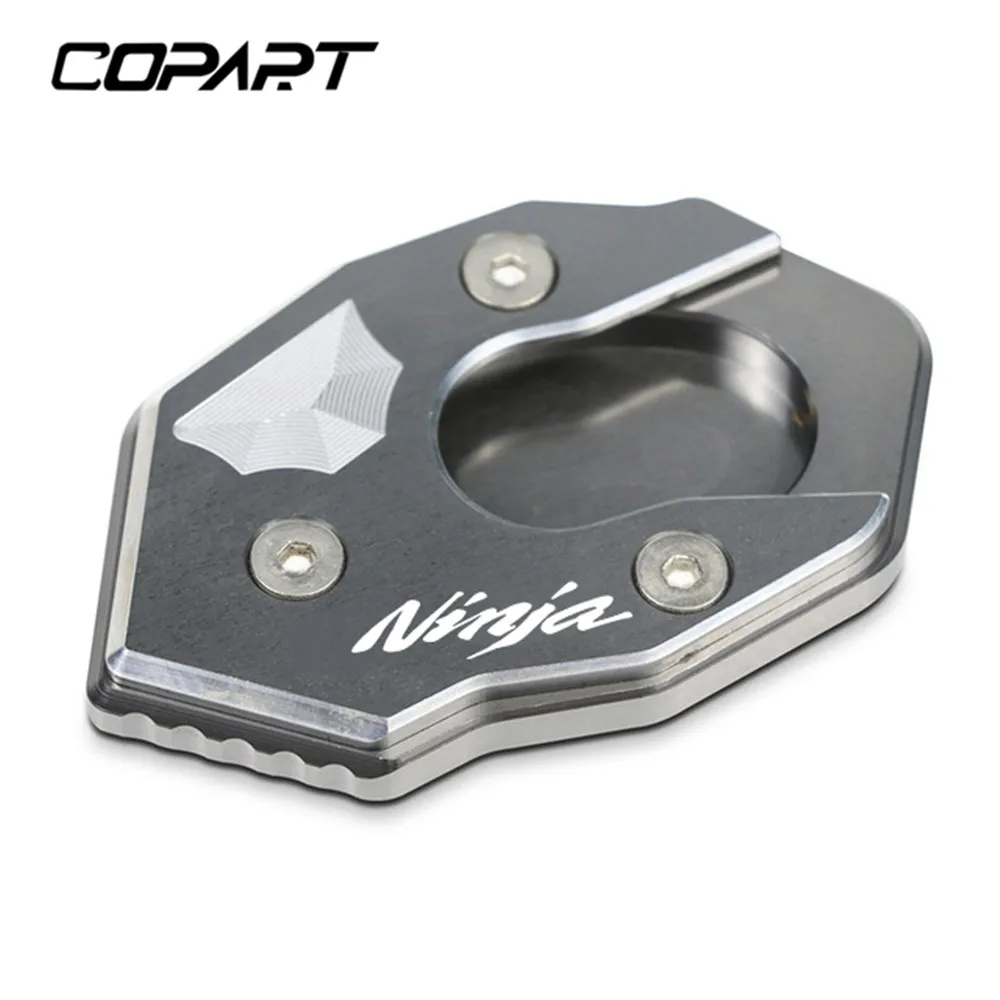 Серый Для KAWASAKI NINJA 250 300 650 1000 ER6F ER4F ZX6R ZX10R мотоциклетная боковая подставка увеличитель пластина подставка увеличение расширение - Цвет: Серый