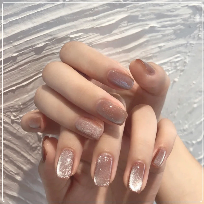 Nailfan 磁気ジェルネイルポリッシュ ミルクティーキャッツアイデザインマニキュア 15ml シルバー 光沢 Tslm1 Nail Gel Aliexpress