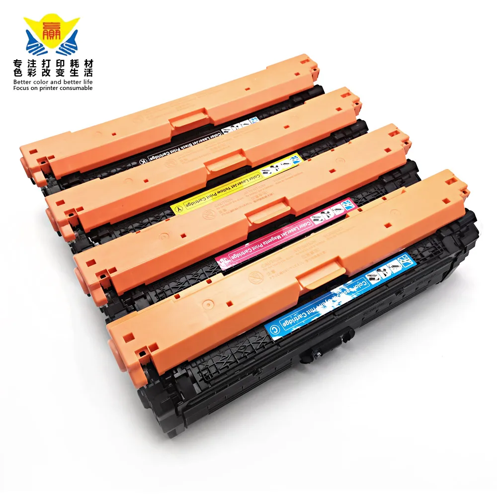 JIANYINGCHEN совместимый цветной тонер-картридж CE270A CE271A CE272A для HPs color Laserjet CP5525 5525N (4