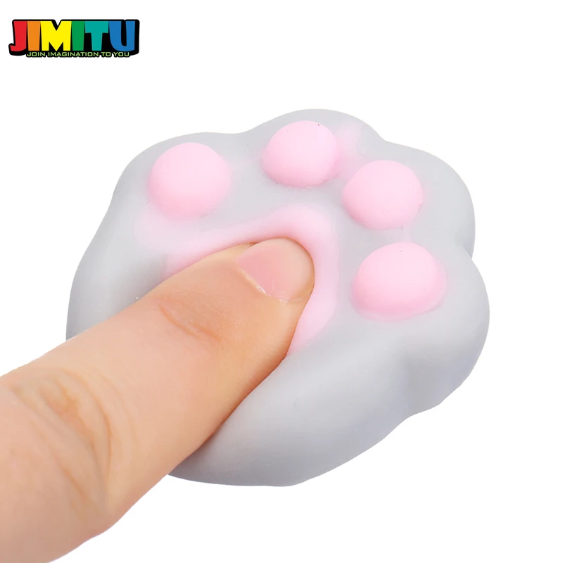 Мягкие игрушки в форме лапы с мультяшным котом сжимаемая игрушка для снятия