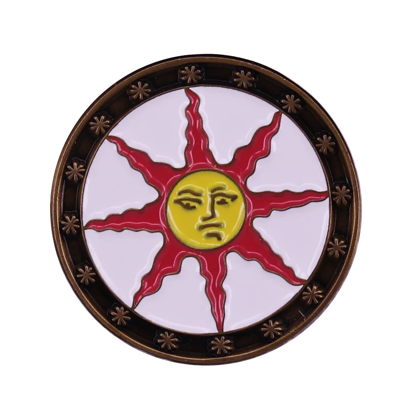Dark Souls Sunlight Shield Lapel Pin Japan Video Game Fans Perfect Accessory | Украшения и аксессуары