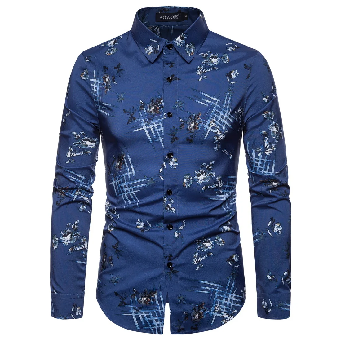 

YS062 New Fashion 2019 Spring &Autumn Clothing Casual Cardigan Men Shirt Long Sleeve