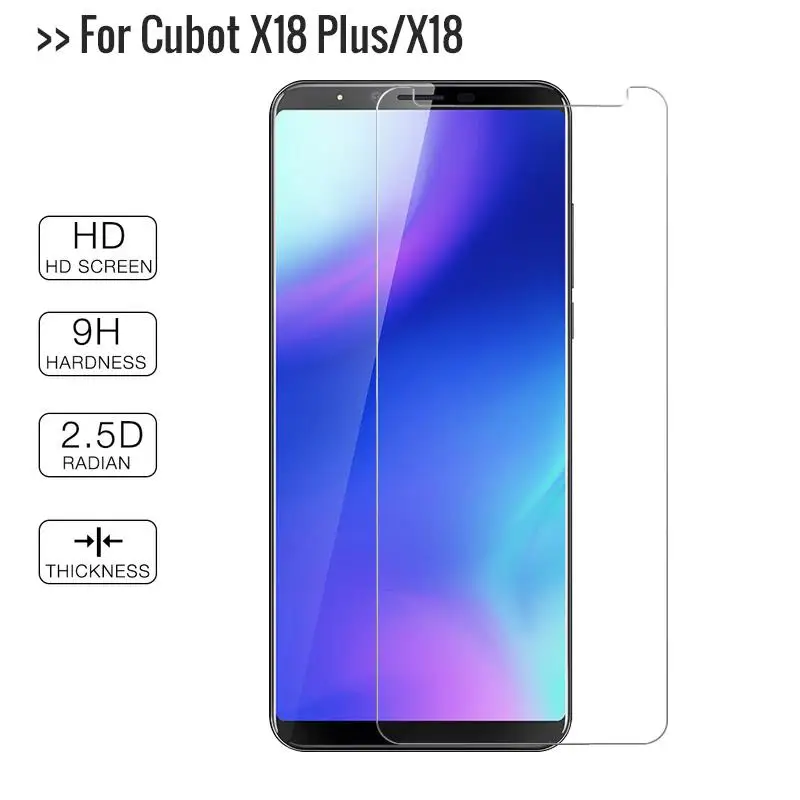 Закаленное стекло для Cubot x18 Plus Защитное 18X x18plus x19 защитная стеклянная пленка |