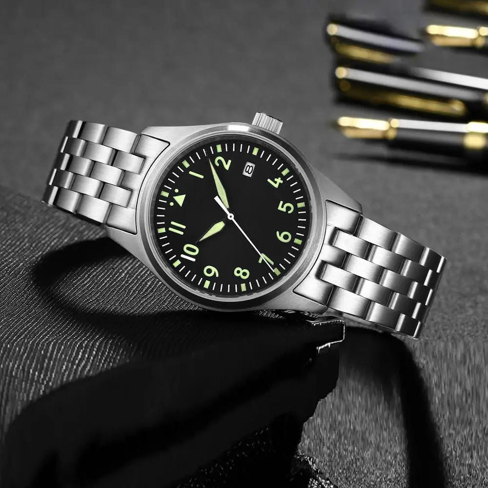 Стальные мужские часы для дайвинга NH35 механические часы для ныряльщика сапфировые 200 м автоматические часы мужские часы