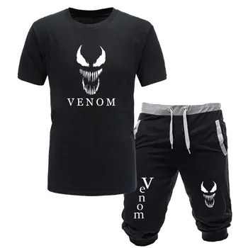 

2020 New Arrival Casual Men's Venom T-shirt and Jogging Shorts Men's Just Break Men T-shirt Fashion T-shirt Two-piece Set