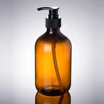 

300ML/500ML Shampoo Shower Gel Dispenser Soap Empty Bottle Press Type Refillable Container For Cosmetic Bathroom