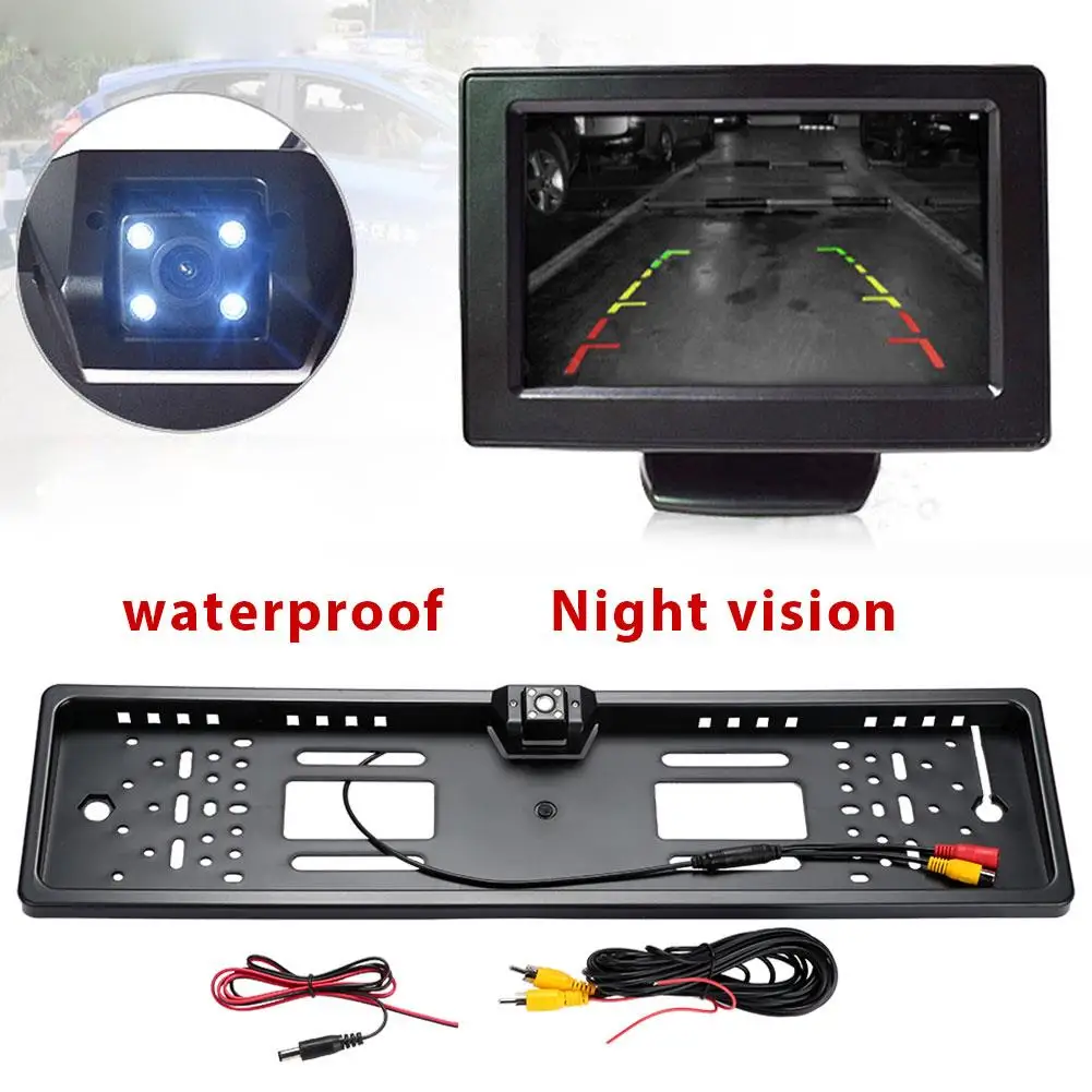 Автомобильная камера заднего вида класса премиум парковочная видеорегистратор IPX68 черный автомобильный