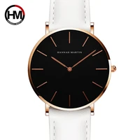 Fashion Ms Watch With Leather Strap Business Brand Pink White Ladies Watch Bracelet Waterproof Watch Ladies Orologio da donna 2