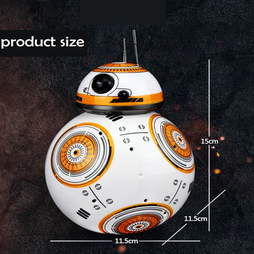 Schnelle Verschiffen Intelligente Звездные войны Обновление RC BB8 Roboter Mit звук фигурка Geschenk Spielzeug BB-8 мяч Roboter