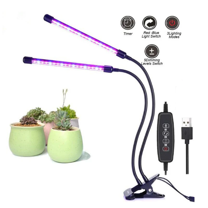 5v usb LED Grow Light Full Spectrum Phyto Lamp USB Clip-on Grow Lamp For Indoor Plants Seedlings Flower Tent Box Fitolampy