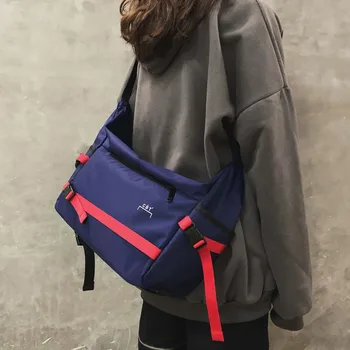 

Fashion Large Capacity Flip Messenger bag Harajuku Function Bag Shoulder Bag Men Women Tooling Trend Bag Hip Hop bag Student Bag