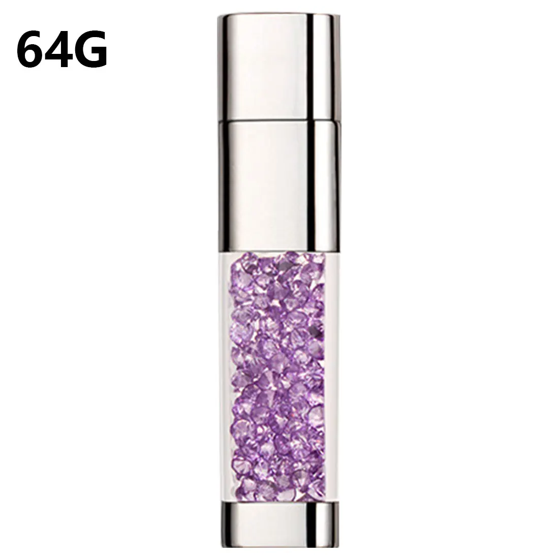 white 4GB Цветной кристалл флэш-диск USB2.0 Память U диск ручка привода 4G/8G/16G/32G/64G - Цвет: white 4GB