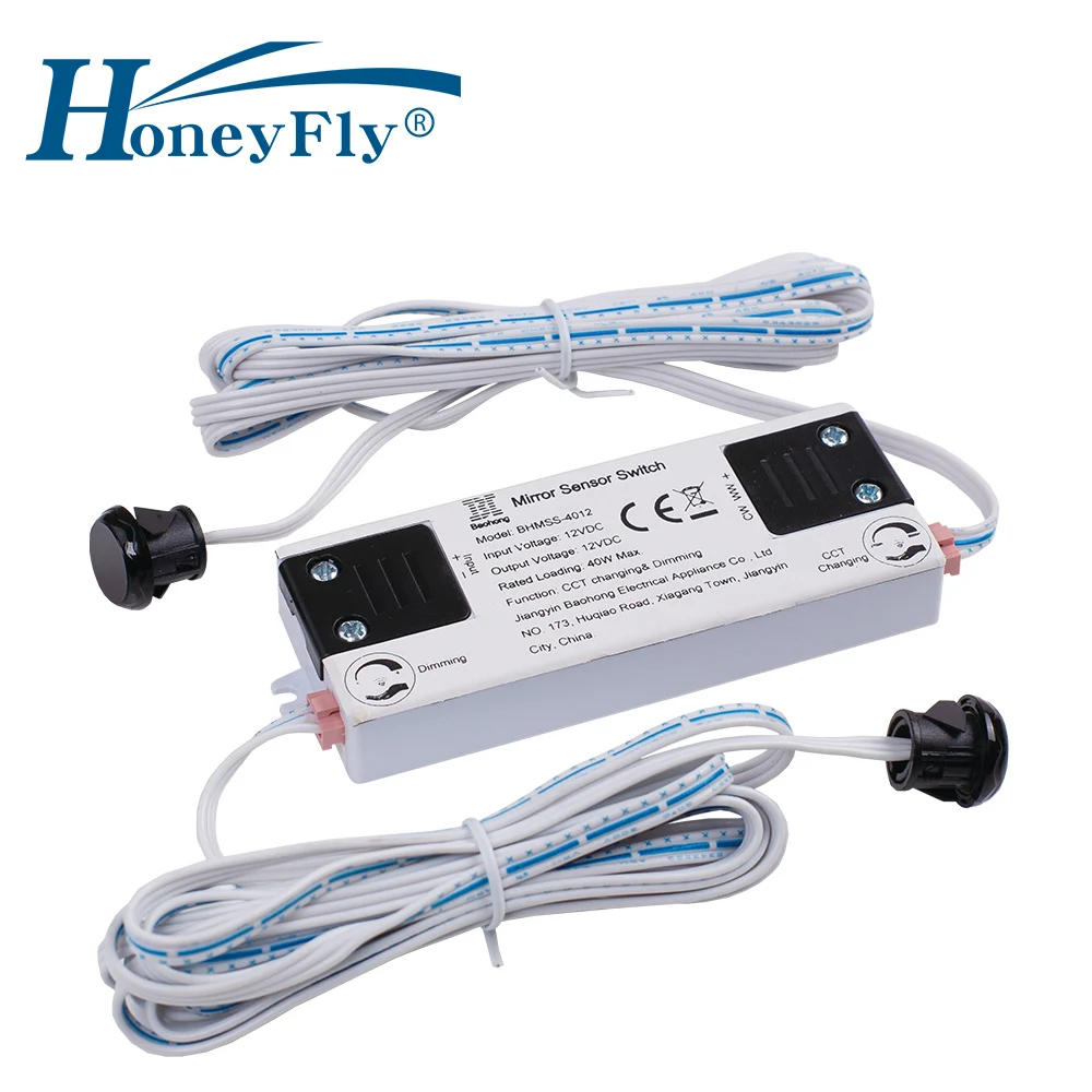 

HoneyFly Patented IR Sensor Controller Dimmer Control Color Temperature & Dimming BHMSS-4012CCT 40W 12V For Tow-Color LED Lights