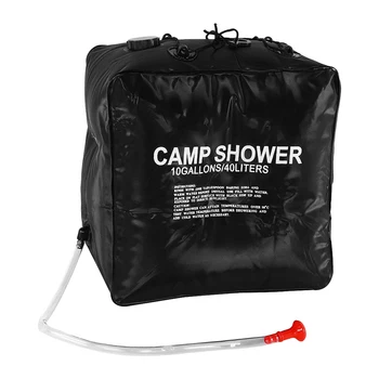 

40L High Capacity Outdoor Shower Water Bag Family Portable Shower Bag Camping Hiking Solar Heated Shower Bag