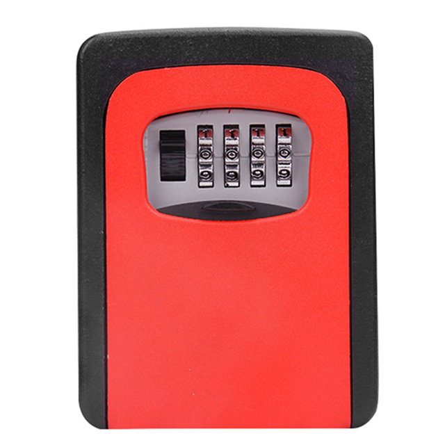 Office Wall Mount Key Storage Secret Box Organizer 4 Digit Combination Password Security Lock No Key Safe Box caja fuerte