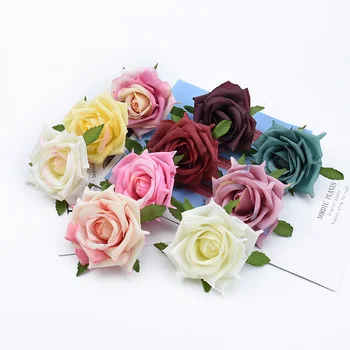 

50/100 Pieces Wedding Decorative flowers wall arch background christmas home decoration accessories diy artificial roses flowers