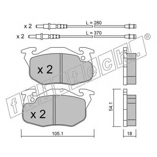 Колодки тормозные дисковые передние Peugeot 106,306 /BENDIX/ fri